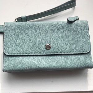 Coach light blue wallet